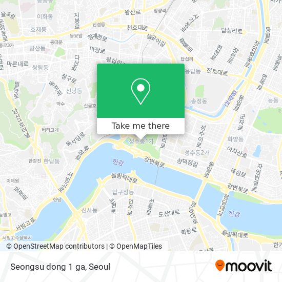 Seongsu dong 1 ga map