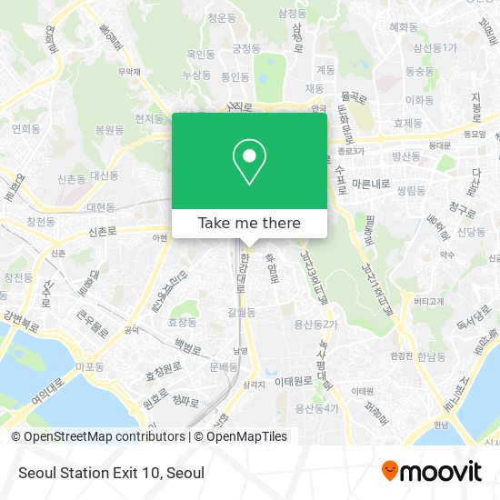 Seoul Station Exit 10 map