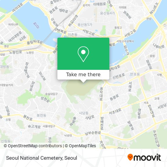 Seoul National Cemetery map