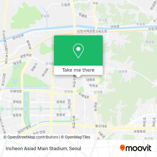 Incheon Asiad Main Stadium map