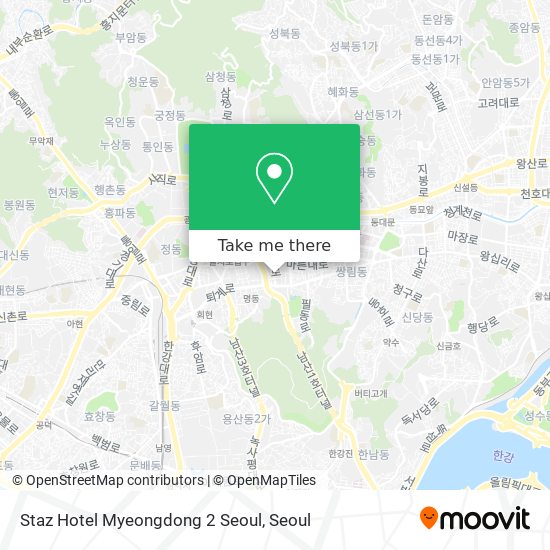 Staz Hotel Myeongdong 2 Seoul map