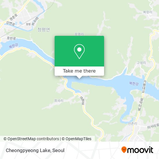 Cheongpyeong Lake map