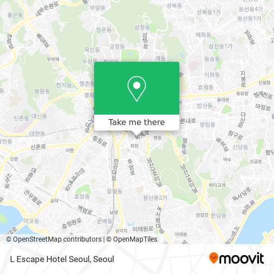 L Escape Hotel Seoul map