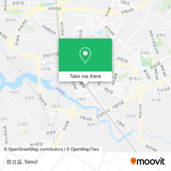 팽성읍 map