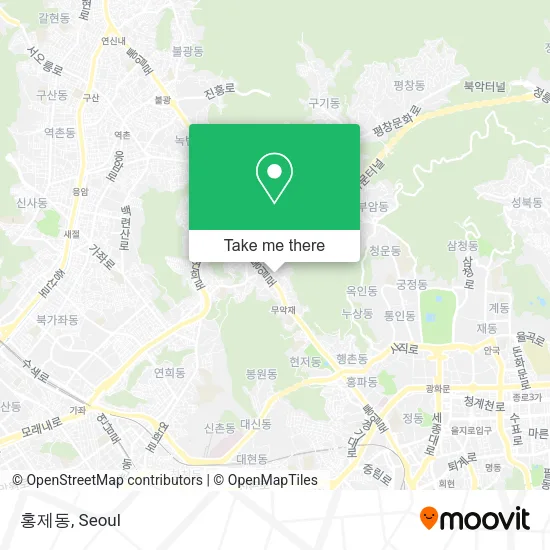 홍제동 map