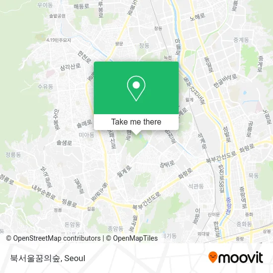 북서울꿈의숲 map
