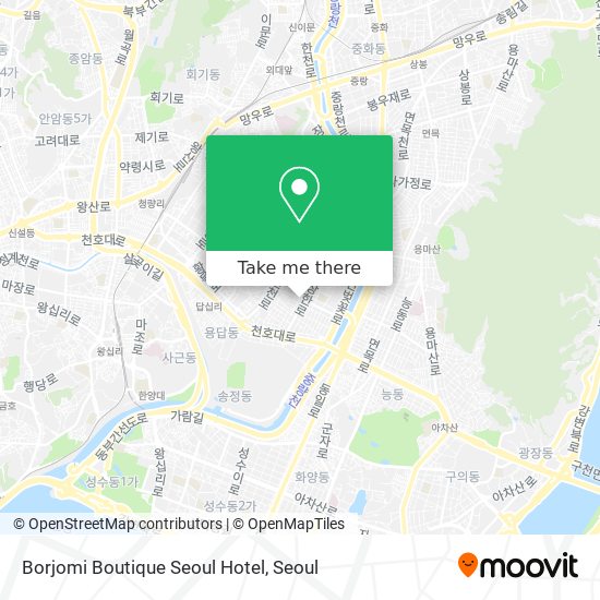 Borjomi Boutique Seoul Hotel map