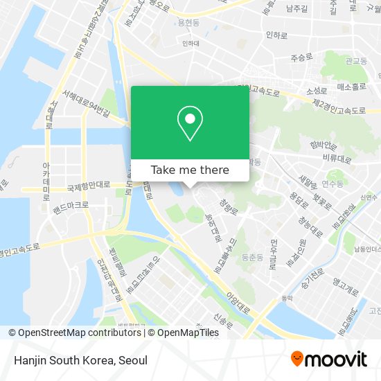 Hanjin South Korea map