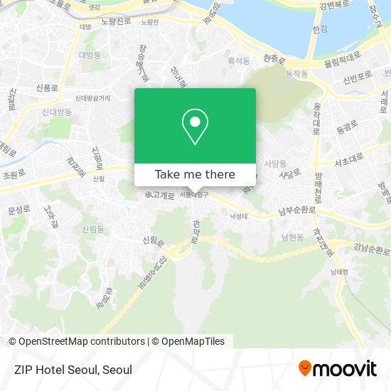 ZIP Hotel Seoul map