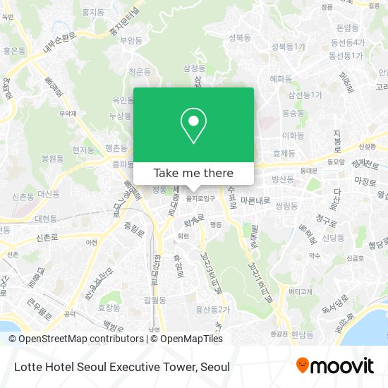 Lotte Hotel Seoul Executive Tower map