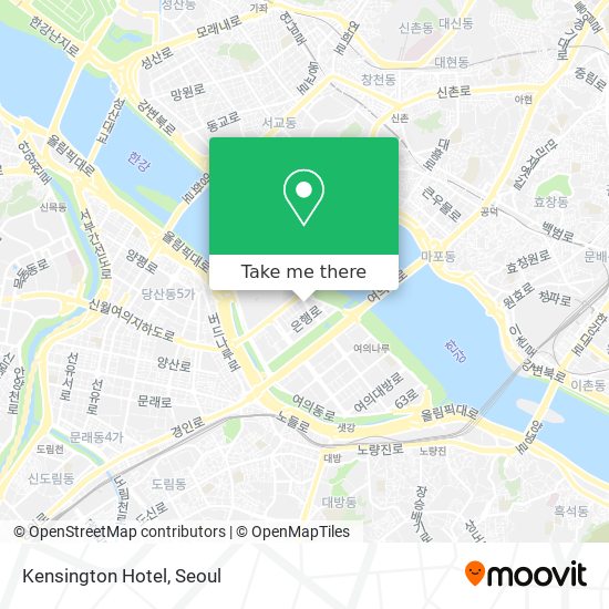 Kensington Hotel map