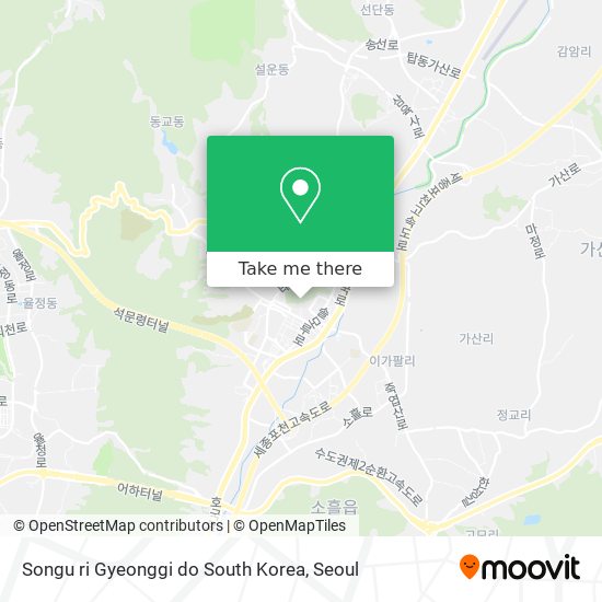 Songu ri Gyeonggi do South Korea map