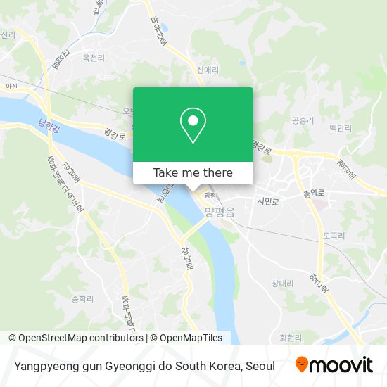 Yangpyeong gun Gyeonggi do South Korea map