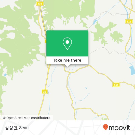 삼성면 map