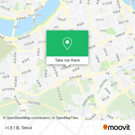 서초1동 map