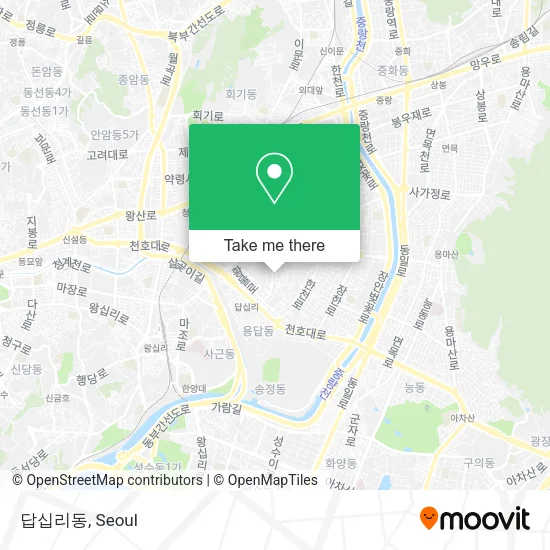 답십리동 map
