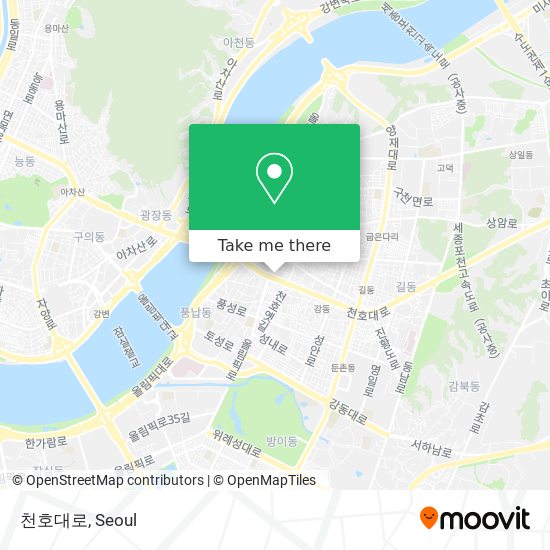 천호대로 map