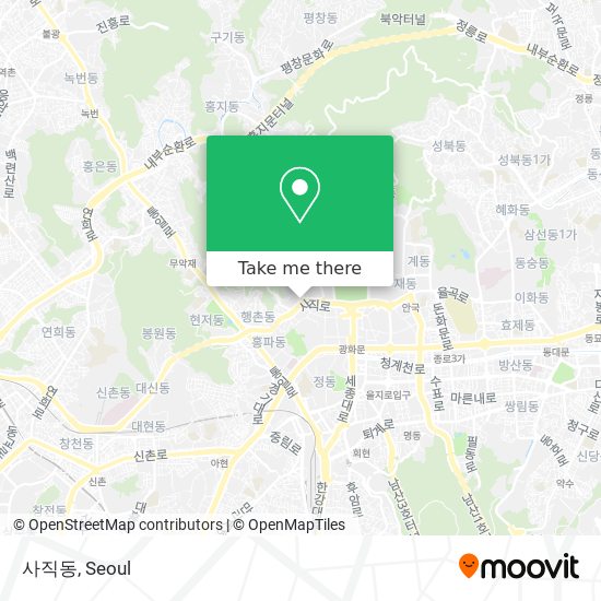 사직동 map