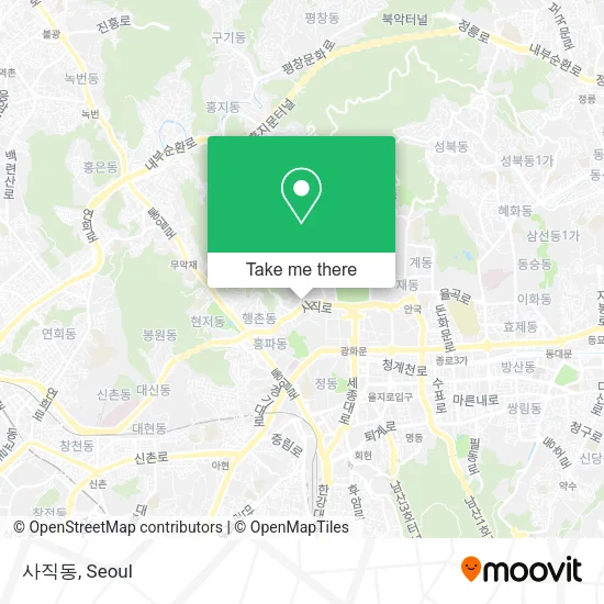 사직동 map