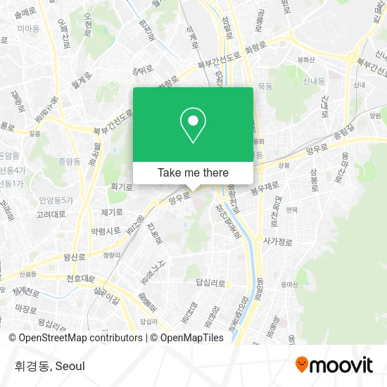 휘경동 map