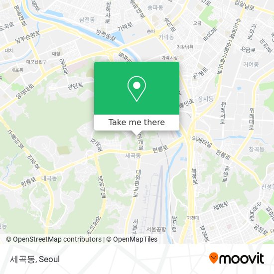 세곡동 map