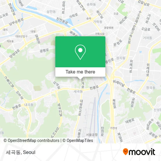 세곡동 map