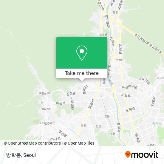 방학동 map