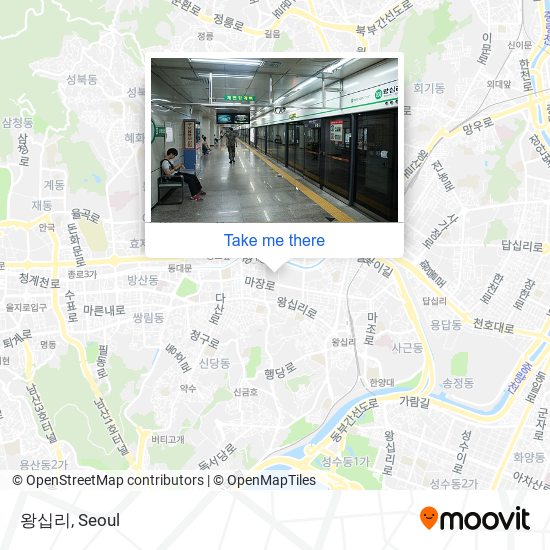 왕십리 map