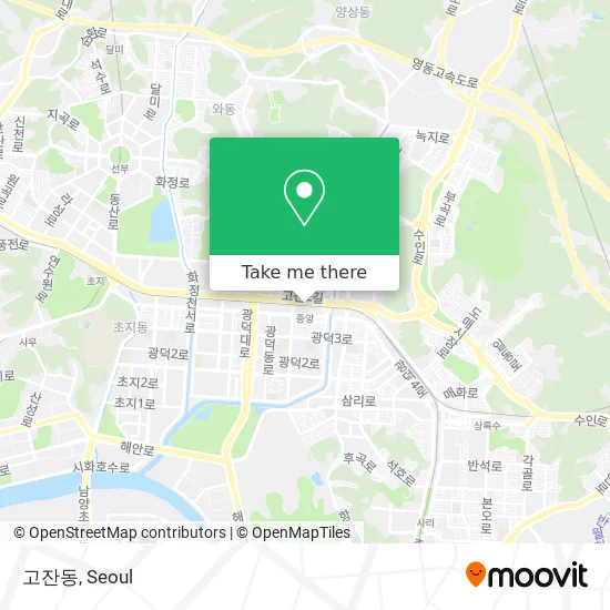 고잔동 map
