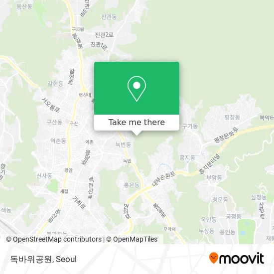 독바위공원 map