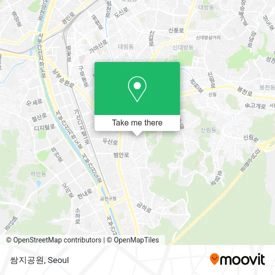 쌈지공원 map