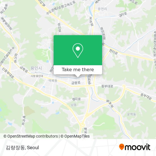 김량장동 map