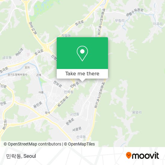 민락동 map