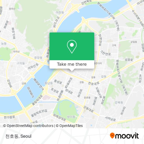 천호동 map