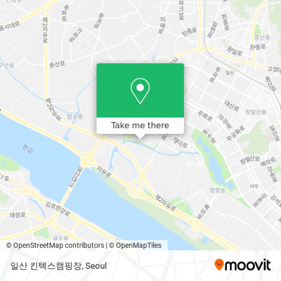 일산 킨텍스캠핑장 map