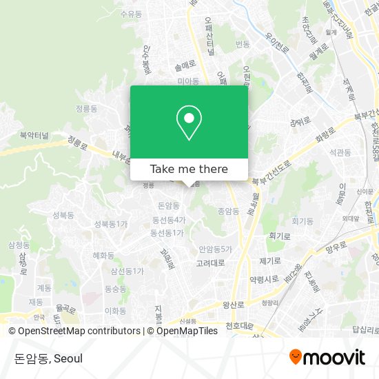 돈암동 map