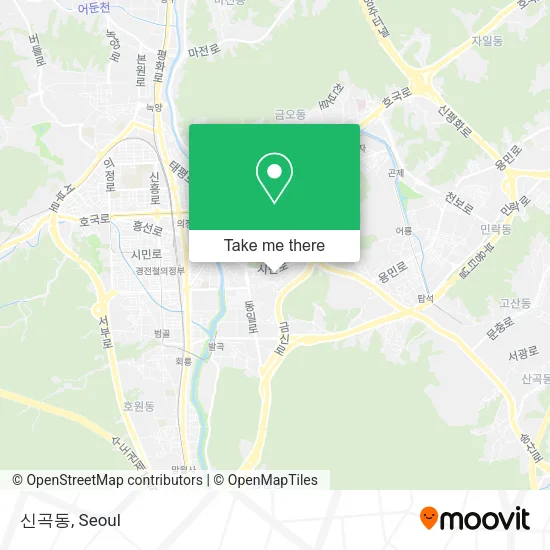 신곡동 map