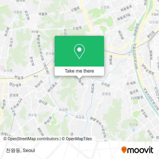천왕동 map