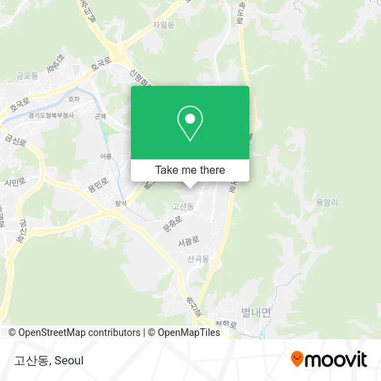 고산동 map