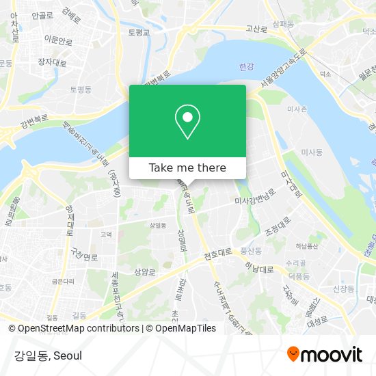 강일동 map