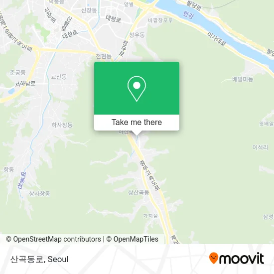 산곡동로 map