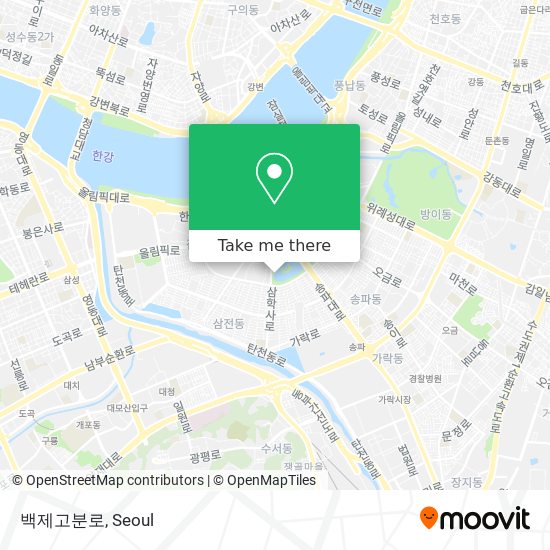 백제고분로 map