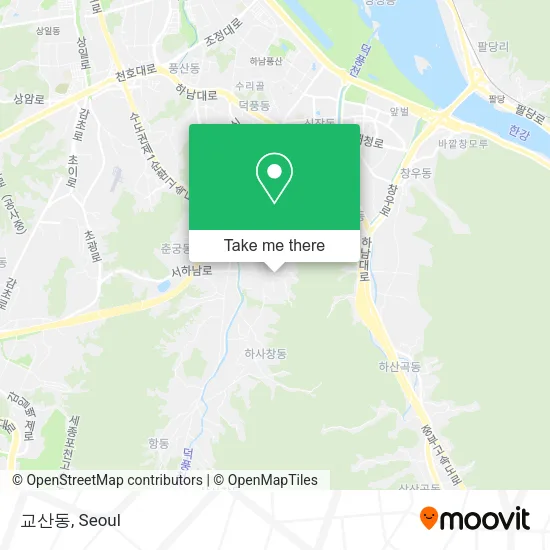 교산동 map