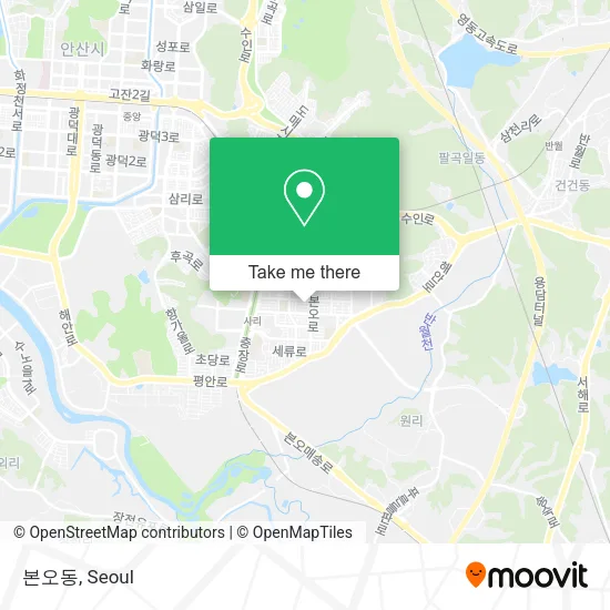 본오동 map