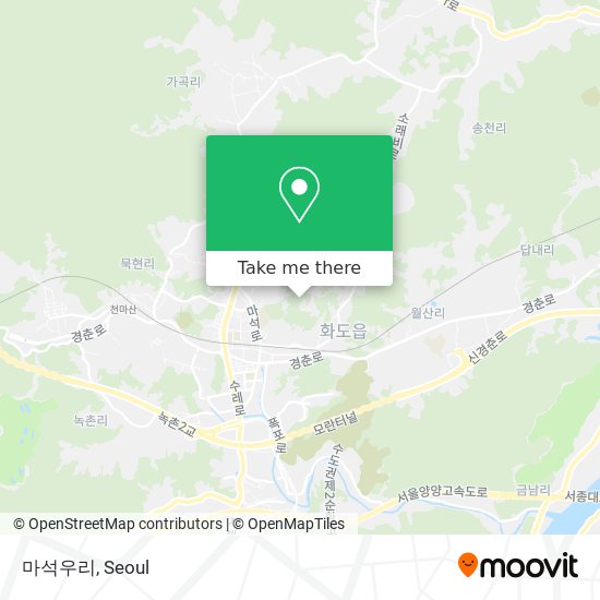 마석우리 map