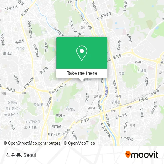 석관동 map