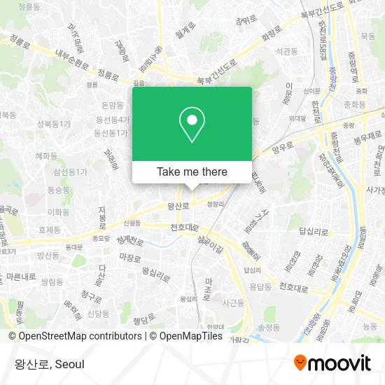 왕산로 map