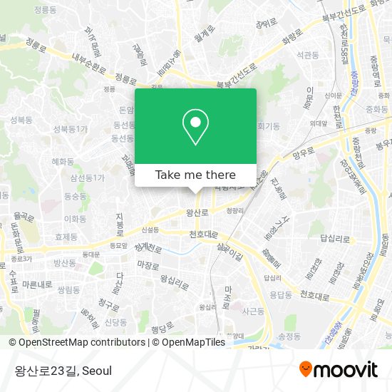 왕산로23길 map