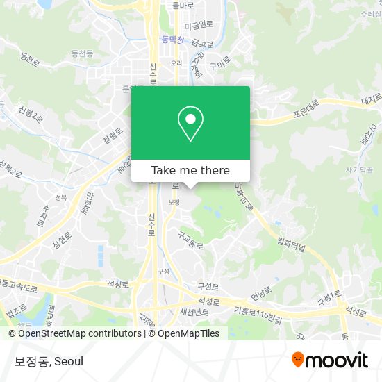 보정동 map
