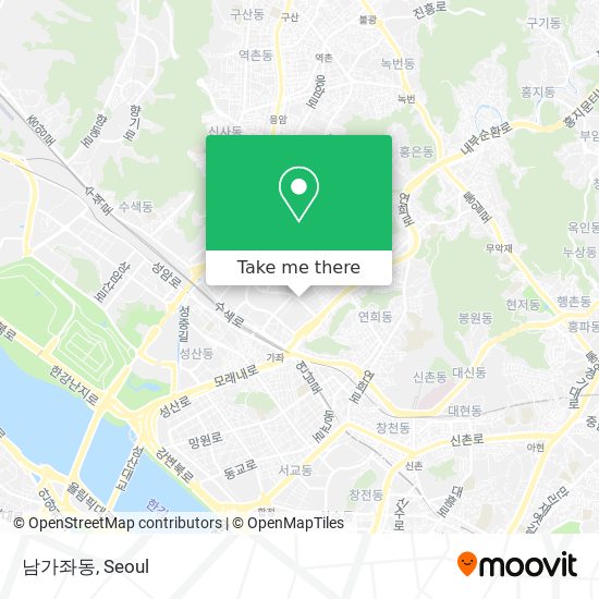 남가좌동 map